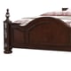 Cherry Finish Wood King Panel Bed Traditional Cosmos Furniture Rosanna