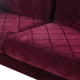 Luxury Burgundy Velvet SIPARIO VITA Sofa Set 3Pcs EF-22561 EUROPEAN FURNITURE 