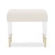 Beveled, Clear Glass Top Console Table w/ 2 Stools AHHHHH by Caracole 