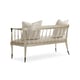 Cream & Auric Finish Traditional Settee Twice As Beautiful by Caracole 