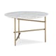 Marble Top & Lucent Bronze Smooth Metallic Paint CONCENTRIC Table Set 3Pcs by Caracole 