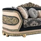Classic Black/Gold Wood Sofa Homey Design HD HD-9012-SOFA