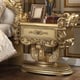 Baroque Rich Gold CAL King Bedroom Set 3Pcs Carved Wood Homey Design HD-8086 
