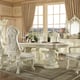 Luxury Glossy White Dining Chair Set 2 Pcs Traditional Homey Design HD-8089