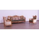 Luxury Sand Black & Gold Wood Trim MODIGLIANI Chair EUROPEAN FURNITURE Classic