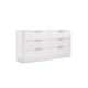  Cloud White Finish Gently Rounded Edges Dresser LOVING TOUCH by Caracole 