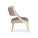 Art Nouveau Design Iced Lavender Linen Traditional ADELA CHAIR by Caracole 