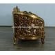 Classic Antique Bronze Gold Fabric 30016 BELLAGIO Loveseat EUROPEAN FURNITURE