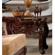 Homey Design HD-1064 Classic Victorian Walnut Finish End Side Table