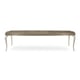 Elegant Linen & Soft Silver Paint AVONDALE RECTANGLE DINING TABLE by Caracole 