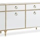 Mirrored Drawer 4 Cabinets w/ shelf edia Console FONTAINEBLEAU by Caracole 