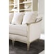 Creamy Velvet Wood Frame in Metallic Silver Sofa Set 4Pcs EAVES DROP by Caracole 
