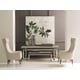 Grey Sandstone Top & Gold Metal Frame Console Table 4 EVER A CLASSIC by Caracole 