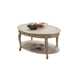 Luxury Ivory Finish Coffee Table Wood Trim BELLA Benetti's Classic