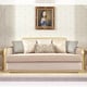 Luxury Metallic Gold Finish Sofa Set 3Pcs Modern Homey Design HD-699