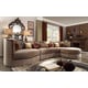 Homey Design HD-1627 Victorian Upholstery Beige Sectional Living Room Set 2Pcs