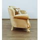 Luxury Gold & Off White Wood Trim FANTASIA Sofa EUROPEAN FURNITURE Traditional