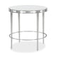 Terrazzo Stone Top & Metal Frame End Table PLEASED AS PUNCH by Caracole 