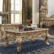 Metallic Gold & Silver Blend Coffee Tables 3Pc Traditional Homey Design HD-998G