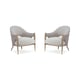 PRETTY LITTLE THING Gray Accent Chairs Set 2Pcs