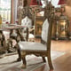 Perfect Brown & Leather Dining Table Set 9Pcs Traditional Homey Design HD-1802 