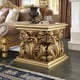 Metallic Bright Gold Finish Coffee Table Set 3Pcs Traditional Homey Design HD-8016