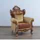 Royal Luxury Red & Gold EMPERADOR III Arm Chair EUROPEAN FURNITURE Traditional