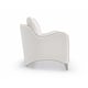 Micro-chenille Performance Fabric & Soft Radiance Paint Armchair LILLIAN by Caracole 