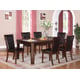 Espresso Finish Wood Dining Table Transitional Cosmos Furniture Pam
