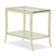 Metal Frame In Whisper of Gold End Table A PRECISE PATTERN by Caracole 