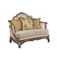 Luxury Pecan Silk Chenille Walnut Sofa Set 3Pcs HD-90013 Classic Traditional 
