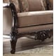 Victorian Style Sofa Set in Mahogany 3 Pcs Traditional Homey Design HD-09