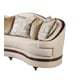Luxury Beige Sofa Dark Brown Wood Trim HD-90016 Classic Traditional