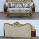 Royal Luxury Bronze & Sand Fabric MAGGIOLINI Sofa Set 4 Pcs EUROPEAN FURNITURE 
