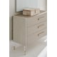 Whisper of Gold & Matte Pearl Finish 3 Drawer Dresser I LOVE IT! by Caracole 