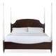 Mocha Walnut & Soft Silver Paint Finish Queen Bed SUITE DREAMS W/POST by Caracole 
