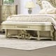 Classic Antique Gold & Belle Silver Solid Wood Bed Bench Homey Design HD-958