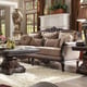 Victorian Style Sofa Set in Mahogany 7Pcs w/ Flower Stand Homey Design HD-09