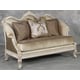Golden Pearl Chenille Silver Gold Wood Sofa Set 3Pc HD-90019 Classic Traditional