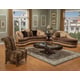 Luxury Golden Beige Chaise Lounge Dark Brown Wood HD-90016 Traditional Classic