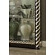 Homey Design HD-1208 Traditional Victorian Dark Brown China Cabinet