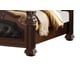Cherry Finish Wood Tufted Hedboard King Panel Bed Traditional Cosmos Furniture Aspen