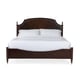 Mocha Walnut & Soft Silver Paint Finish King Bed SUITE DREAMS by Caracole 