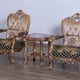 Luxury Black & Gold Wood Trim SAINT GERMAIN II Chair EUROPEAN FURNITURE Classic