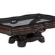Luxury Exposed Dark Wood Frame Cocktail Table Special Order Benetti's Firenza