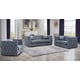 Gray Fabric Sofa w/ Steel legs Modern Cosmos Furniture Zion