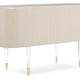 Whisper of Gold & Matte Pearl Finish Home Office Desk LADY LOVE by Caracole 