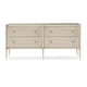 Soft Silver Paint & Smoked Birdseye Finish Dresser HIS OR HERS by Caracole 