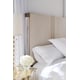 Softest Shade Of Sand Finish Acrylic Legs King Bed Light Up Your Life by Caracole 
