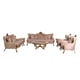 Luxury Antique Gold & Beige VERONICA Sofa EUROPEAN FURNITURE Traditional Classic